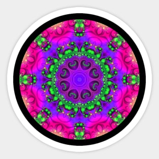 Mandala Magic - Kaleidoscopic Fractal 2.10.2024 B Sticker